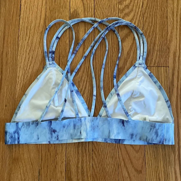 PINK Victoria’s Secret shibori bralette pull on strappy sz M or wear to as swim - Picture 2 of 3
